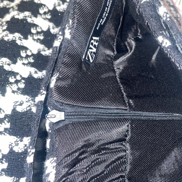 ZARA houndstooth belted skirt - Picture 2 of 5